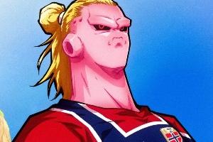 今日搞笑图集：哈哈，哈兰德晋级世界杯八强啦！